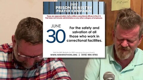 Prison Ministry Prayer Campaign 2022 - Day 30!