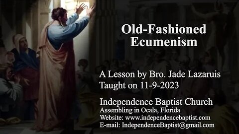 Old-Fashioned Ecumenism