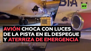 Avión con 132 pasajeros vuela con daños en el fuselaje y el ala