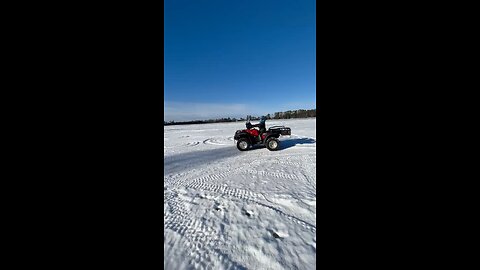 Doing donuts on the four wheeler ￼