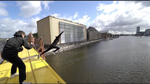 TRAIN SURF BRIDGE JUMP