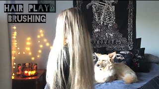 ASMR Relaxing Hair Play and Brushing!