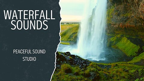 Close up of Beautiful Seljalandfoss Waterfall Sounds