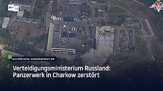 Verteidigungsministerium Russland: Panzerwerk in Charkow zerstört