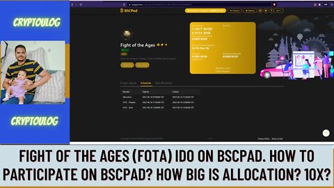 Fight Of The Ages (FOTA) IDO On Bscpad. How To Participate On BSCPAD? How Big Is Allocation? 10X?