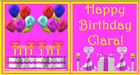 Happy Birthday 3D - Happy Birthday Clara - Happy Birthday To You - Happy Birthday Song