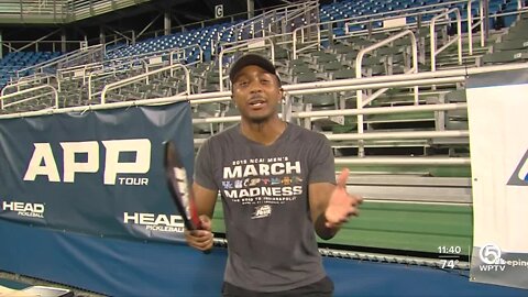 ESPN 106.3's Theo Dorsey takes on pickleball