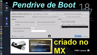 Como criar pendrive de boot (USB) no MX Linux