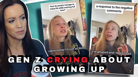 Gen Z Woman CRIES ON TIKTOK About Adulting