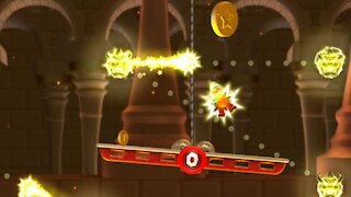 Peach's Castle-Castle Red Hot Elevator Ride (All Star Coins) Nintendo Switch New Super Mario Bros U