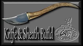 DEER ANTLER HANDLE SKINNER, Hidden Tang (HOW TO)