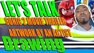 SONIC THE HEDGEHOG 2 (2022) Movie Trailer Artwork By An Artist