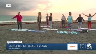 The benefits of beach yoga in Jupiter