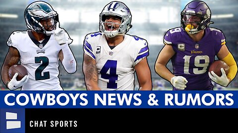 Cowboys Rumors On Darius Slay Trade, Signing Adam Thielen & Dak Contract Restructure