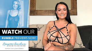 Kelli Smith reviews SHEIN mesh criss-cross front gartered lingerie set [RUMBLE PREVIEW]