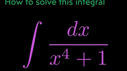 Integral of x^4+1 step by step