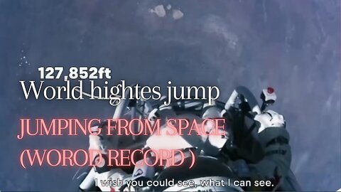 #Nasa | World Hightes jump | Jumping from space | (world record for longest Freefall)