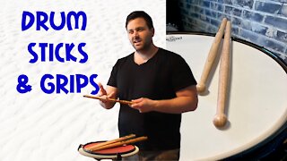Drum Sticks & Grips | How To Hold (Grip) Drum Sticks | Different Type Of Drum Sticks