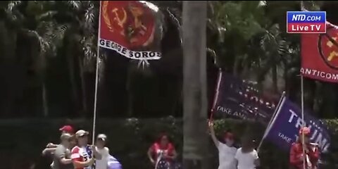 BREAKING: Trump supporters flying Anti-Communist flags in Miami