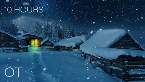 Fairytale Blizzard | Snowy Night in the Carpathians | Howling Wind & Blowing Snow | Relax | Sleep