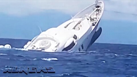 Luxury yacht sinks off Italy’s coast