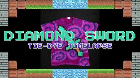 Minecraft Diamond Sword Tie-Dye Time-lapse