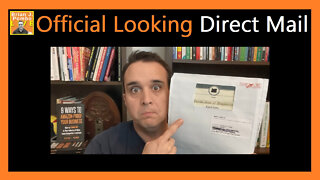 Official Looking, Sneaky, Direct Mail 📫 (AAA Life Insurance)