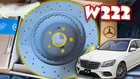 W222 S Class Replace Rear Brake Pads and Rotors