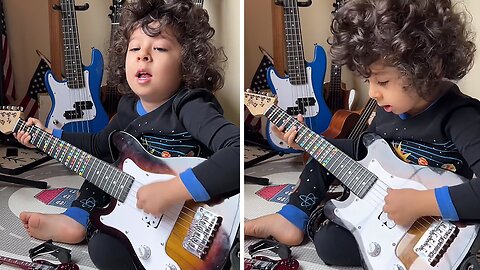 Rockstar kid shocks with impromptu morning performance