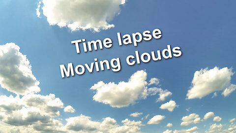 Time lapse - Blue sky with moving clouds - Relaxing music Night Snow by Asher Fulero