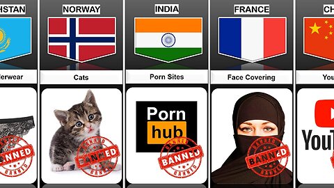 Ban Things from Different Countries Things banned around the world