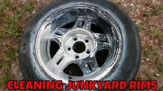 CLEANING MY JUNKYARD FIND CHEVY S-10 XTREME RIMS