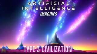 AI imagines a Type 3 Civilization on The Kardashev Scale: Journey into the Galactic Age