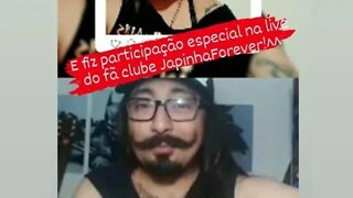 Takimoto na live do fã clube Japinha Forever 21/11/2020