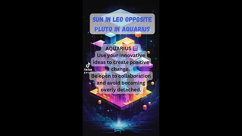 AQUARIUS ♒️- Sun in Leo opposite Pluto in Aquarius energy #astrology #tarotary #aquarius