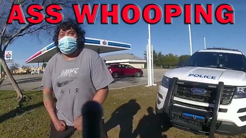 Bad Guy Gets Ass Whooping Of A Lifetime By Officer On Video - LEO Round Table S07E07a