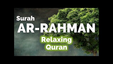 Relaxing reading Quran to the sound of rain | Surah 55 Ar-Rahman | Omar Hisham