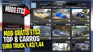 ▶️TOP 8 CARROS EURO TRUCK SIMULATOR 2 1.44 1.43