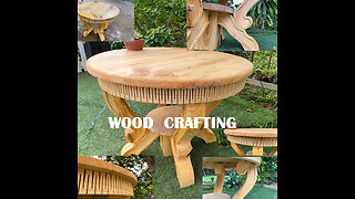 Woodworking Crafts Hands Always Creative Wonderful // Beautiful Wooden Tea Table Design Ideas