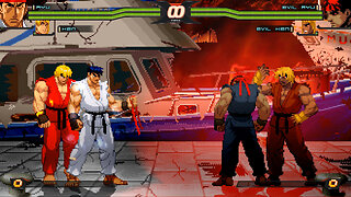 MUGEN - Burn's Ryu & Ken vs. CVS Evil Ryu & CVS Evil Ken - Download