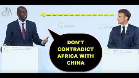 President Ruto leave Macron speechless. Shutting the WEST against China in Africa.