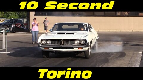 10 Second Ford Torino Drag Race Wednesday Night Drags