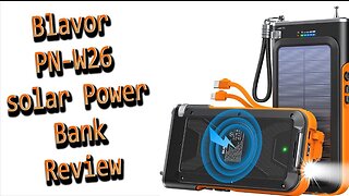 Blavor Solar Power Bank PN-W26 Review.