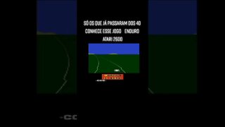 ENDURO, O Clássico do Atari 2600. #nostalgia #atari2600 #retro #retrogame