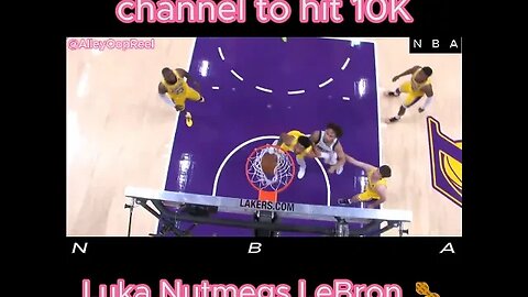 Luka Nutmegs LeBron 🥜 #shorts #nbahighlights