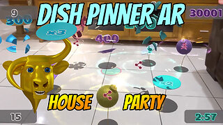 Lucky Bull's Dish Pinner AR (say it fast, Dish Spinner AR) Augmented Reality Mobile Game House Party