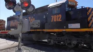 Wheeling & Lake Erie Mixed Fright Train from Lodi, Ohio March 29, 2024