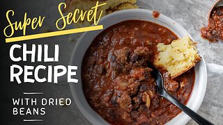 My Husband’s Secret Chili Recipe w/Dried Beans | Freezer Meals | Slow Cooker Meal |