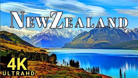 New Zealand 4K Scenic Relaxation Flim With Calming Music, Nature 4K,4K Video, Soft Relaxing