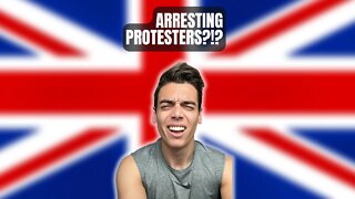 😳 The UK is literally locking up monarchy protesters | #shorts
